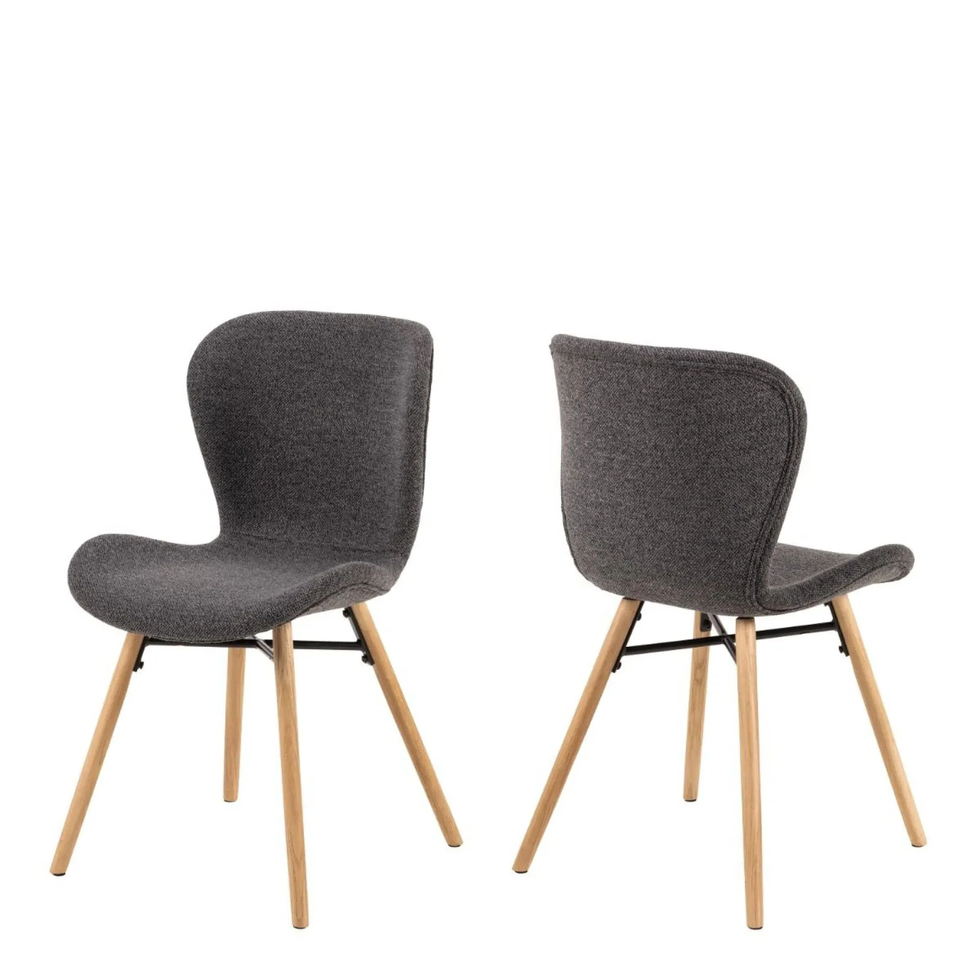 Batilda Dining Chair - Grey, Fabric