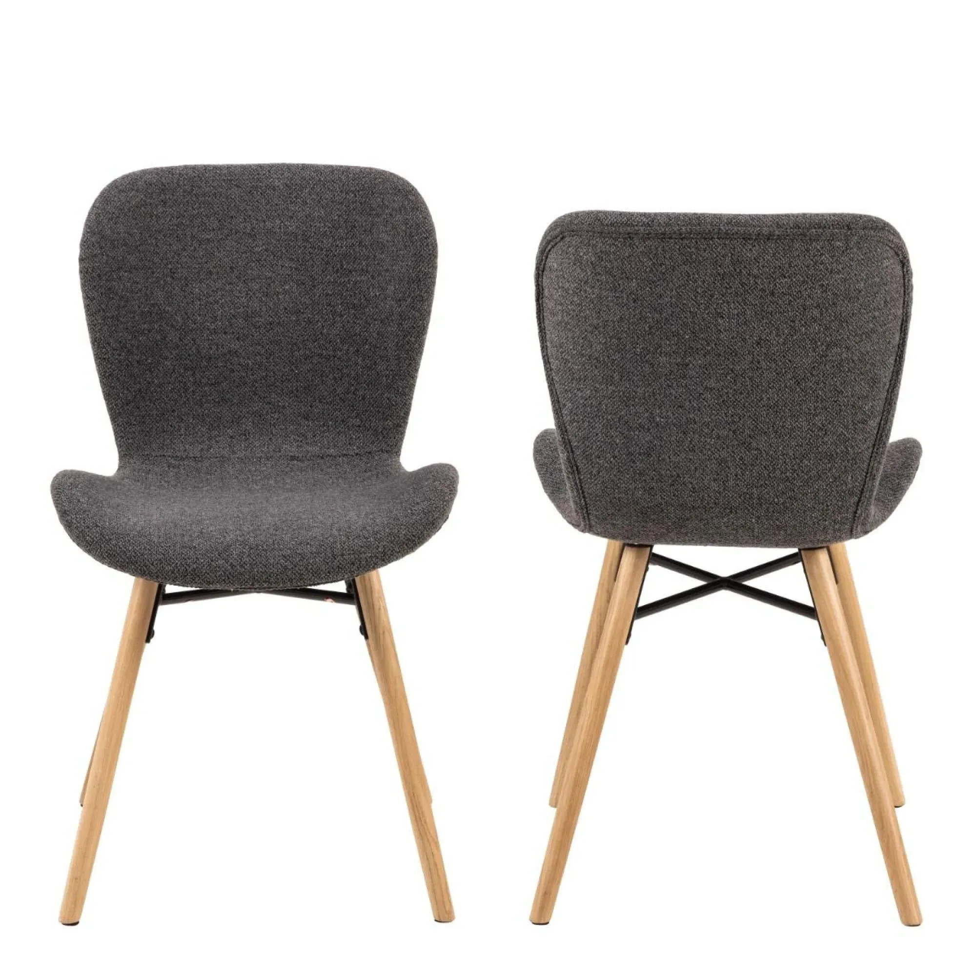 Batilda Dining Chair - Grey, Fabric