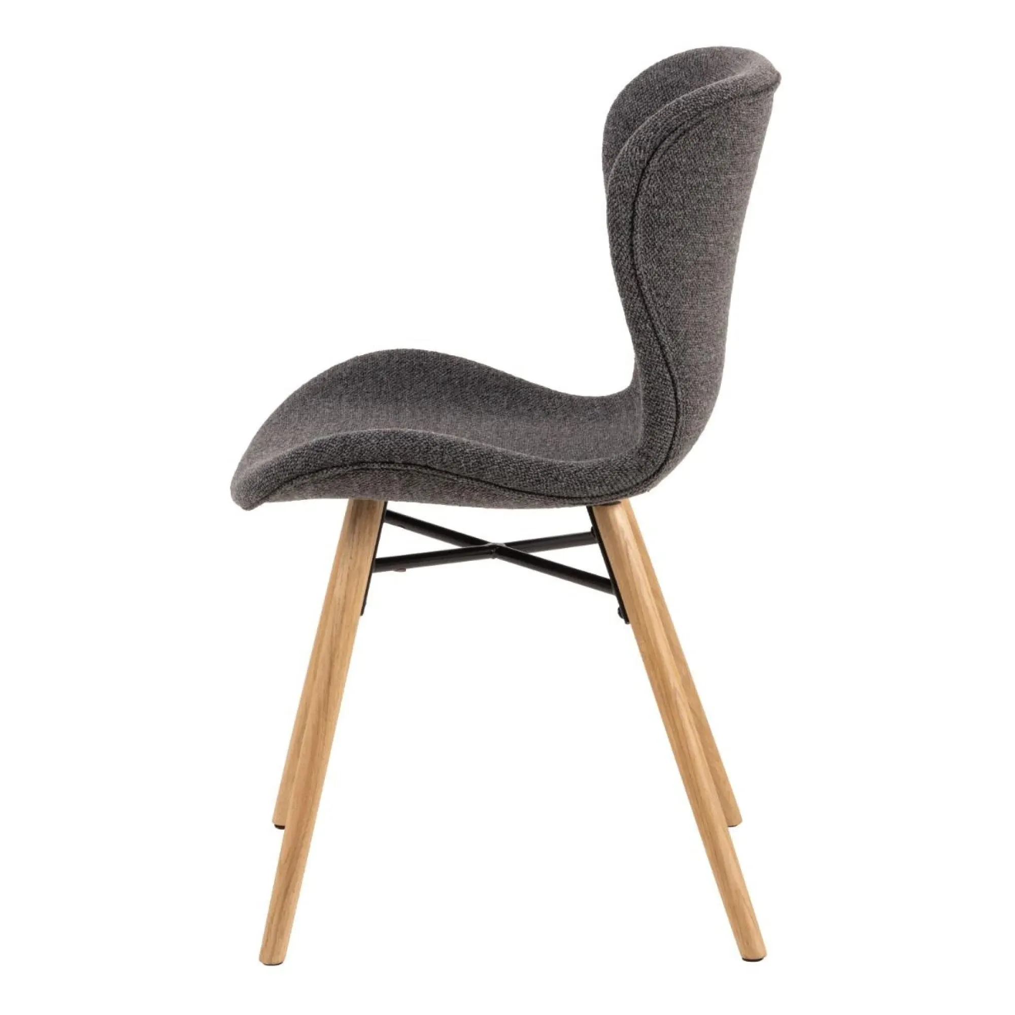 Batilda Dining Chair - Grey, Fabric
