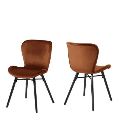 Batilda Swivel Dining Chair - Copper, Fabric image