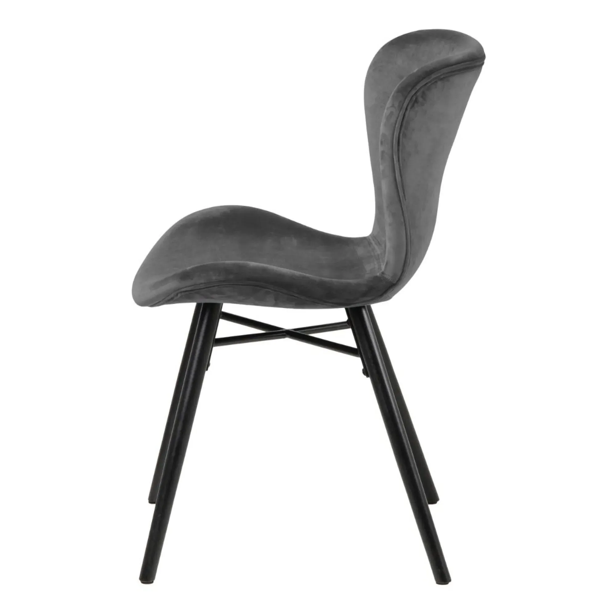 Batilda Swivel Dining Chair - Dark Grey, Fabric
