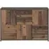 Best 2 Drawer 5 Door Wide Chest - Grey, Wood