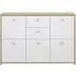 Best 2 Drawer 5 Door Wide Chest - Oak, White