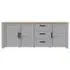 Bohol 3-Door Extra Large Sideboard - Grey Oak, Riviera Oak