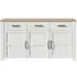 Bohol 3 Door Medium Sideboard - White, Oak