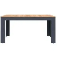 Bohol 6-8 Seater Extendable Dining Table - Navy, Oak