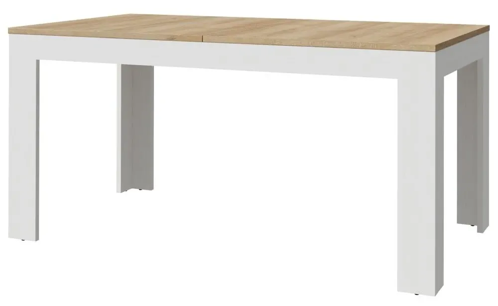 Bohol 6-8 Seater Extendable Dining Table - White, Oak