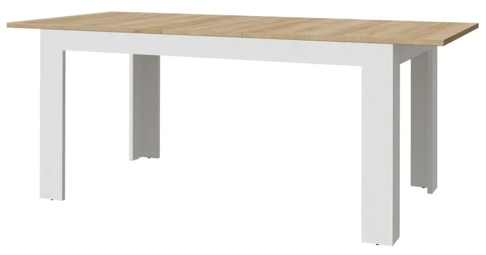 Bohol 6-8 Seater Extendable Dining Table - White, Oak