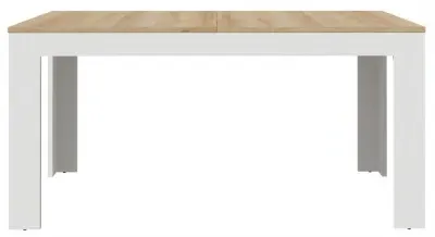 Bohol 6-8 Seater Extendable Dining Table - White, Oak image