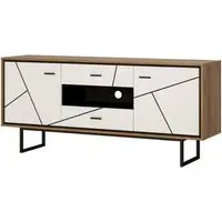 Brolo 167cm TV Unit - Walnut, White