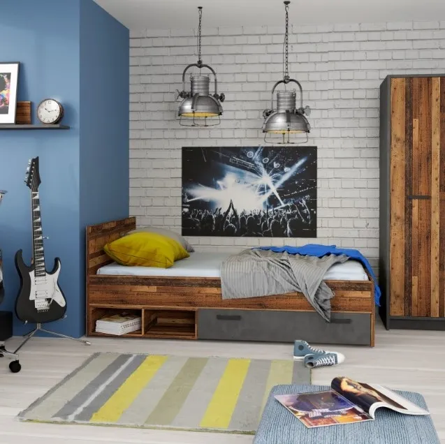 Brooklyn Small Double Bed Frame - Walnut