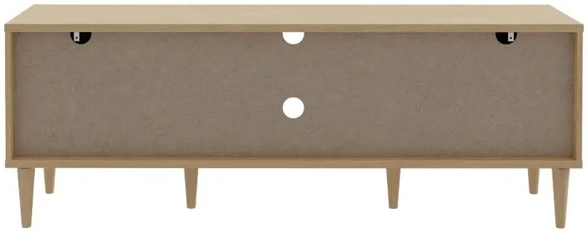 Calasetta 159cm TV Unit - Rattan Effect, Oak