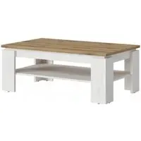 Celesto 110cm Coffee Table - White, Oak