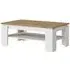 Celesto 110cm Coffee Table - White, Oak