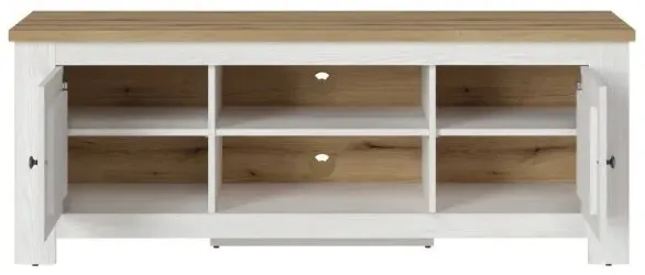 Celesto 154cm TV Unit - White, Oak