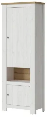 Celesto 2 Door Hall Cabinet - White, Oak