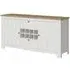 Celesto 2 Door Large Sideboard with Wine Rack - White, Oak