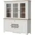 Celesto Large Display Cabinet - White, Oak