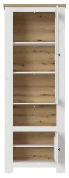 Celesto Narrow Display Cabinet - White