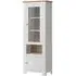 Celesto Narrow Display Cabinet - White