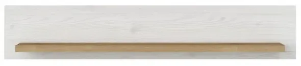 Celesto Wall Shelf - White, Oak
