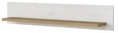 Celesto Wall Shelf - White, Oak image