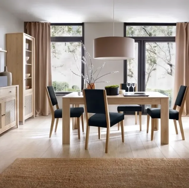 Cestino 1 Door 2 Drawer Cabinet - Oak, Rattan Effect