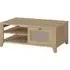 Cestino Coffee Table with Storage - Oak, Rattan Effect