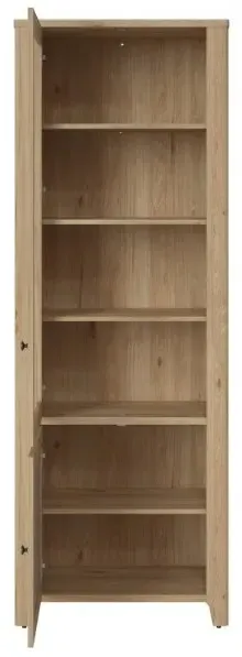 Cestino Narrow Display Cabinet - Oak