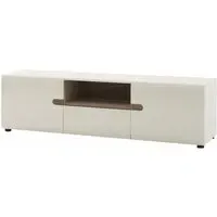 Chelsea 164cm TV Unit - White, Oak