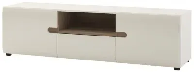 Chelsea 164cm TV Unit - White, Oak