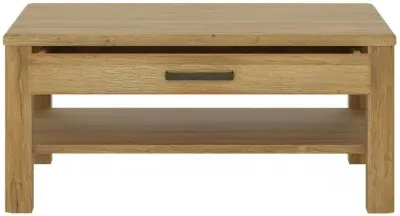 Cortina Storage Coffee Table with Drawer - Oak Effect image
