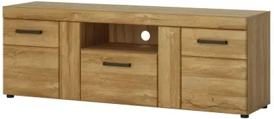 Cortina Tall 157cm TV Unit - Oak
