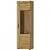 Cortina Tall Glazed Display Cabinet LHF - Oak