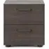 Dallas 2 Drawer Bedside Cabinet - Dark Oak