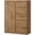 Fribo 1 Door 5 Drawer Cabinet - Oak