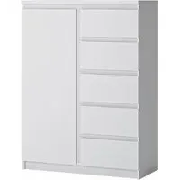 Fribo 1 Door 5 Drawer Cabinet - White
