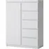 Fribo 1 Door 5 Drawer Cabinet - White