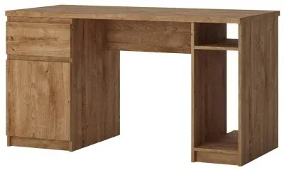 Fribo Double Pedestal Desk - Oak
