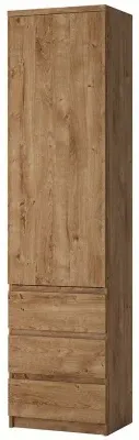 Fribo Narrow Cabinet with Drawer - Oak