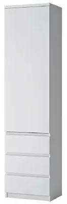 Fribo Narrow Cabinet with Drawer - White image