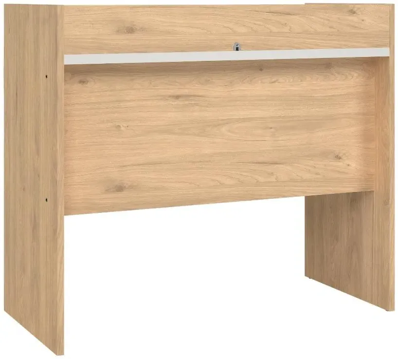 Function Plus 2 Drawer Desk - Oak, White