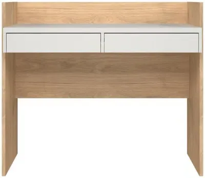 Function Plus 2 Drawer Desk - Oak, White