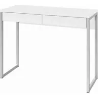 Function Plus 2 Drawer Desk - White Gloss