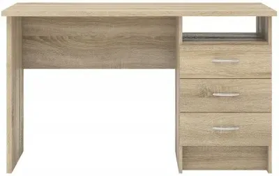 Function Plus 3 Drawer Desk - Oak image