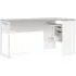 Function Plus Corner 2 Drawer Desk - White, Oak