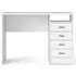 Function Plus Desk with 4 Drawers - White