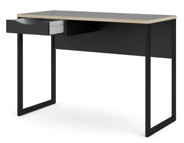 Function Plus Desk with Drawer - Black