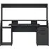Function Plus Gaming Desk with Storage - Black