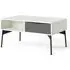 Fur Coffee Table with Drawer - Grey, White